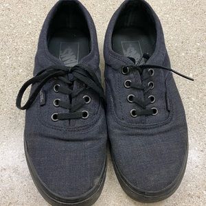 Dark Gray Vans - Women 6.5 Men 5